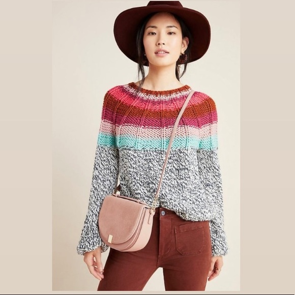 Anthropologie Veroalfie Handwoven Ramona Sweater